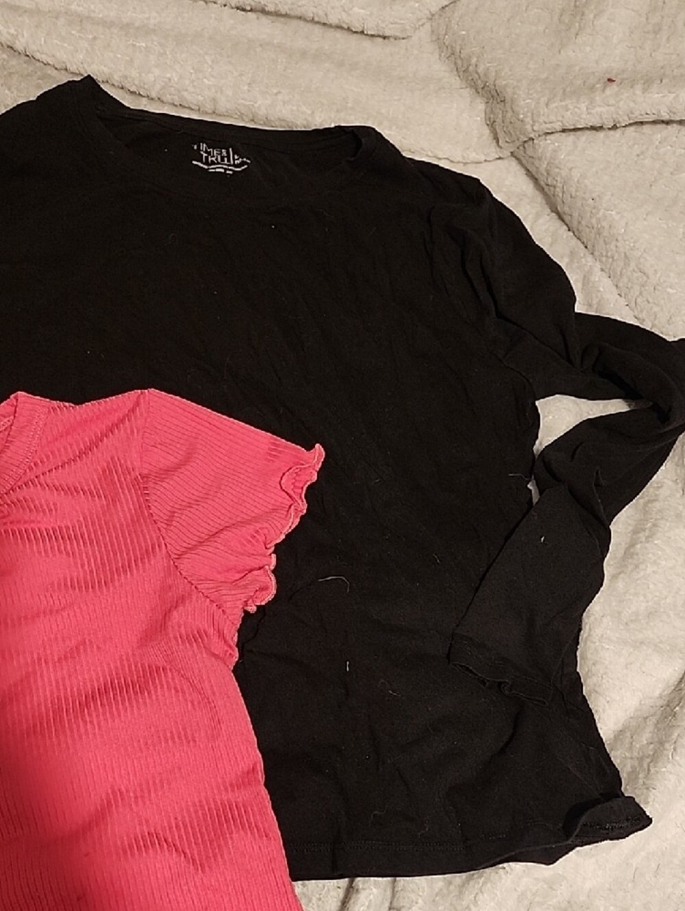Ribbed Ruffle Tee & Long Bundle - Picture 4 of 4